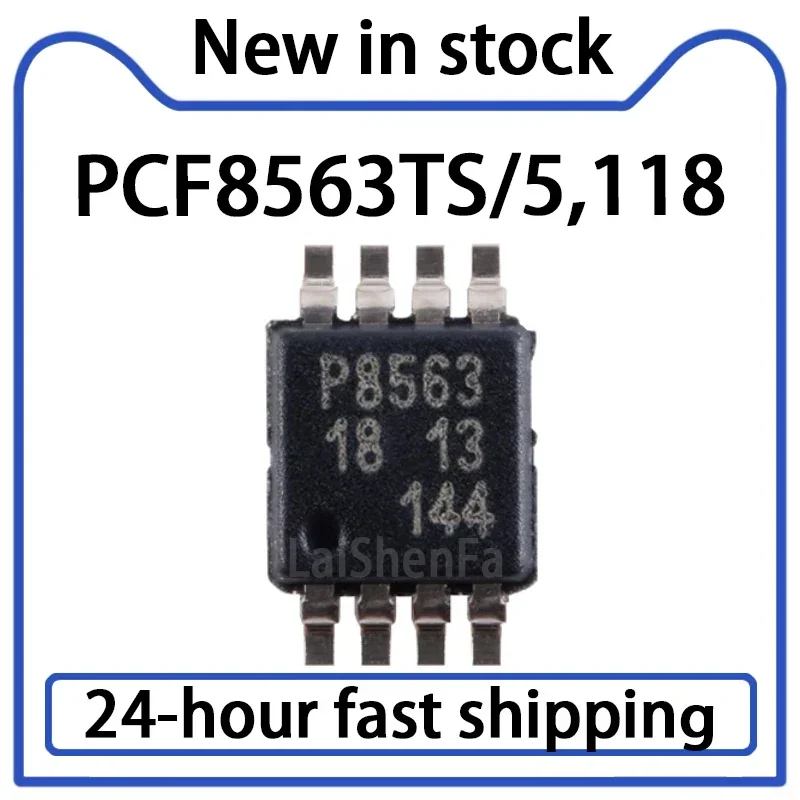 5PCS PCF8563TS/5,118 Package TSSOP-8 Real-time Clock Calendar Chip, in Stock