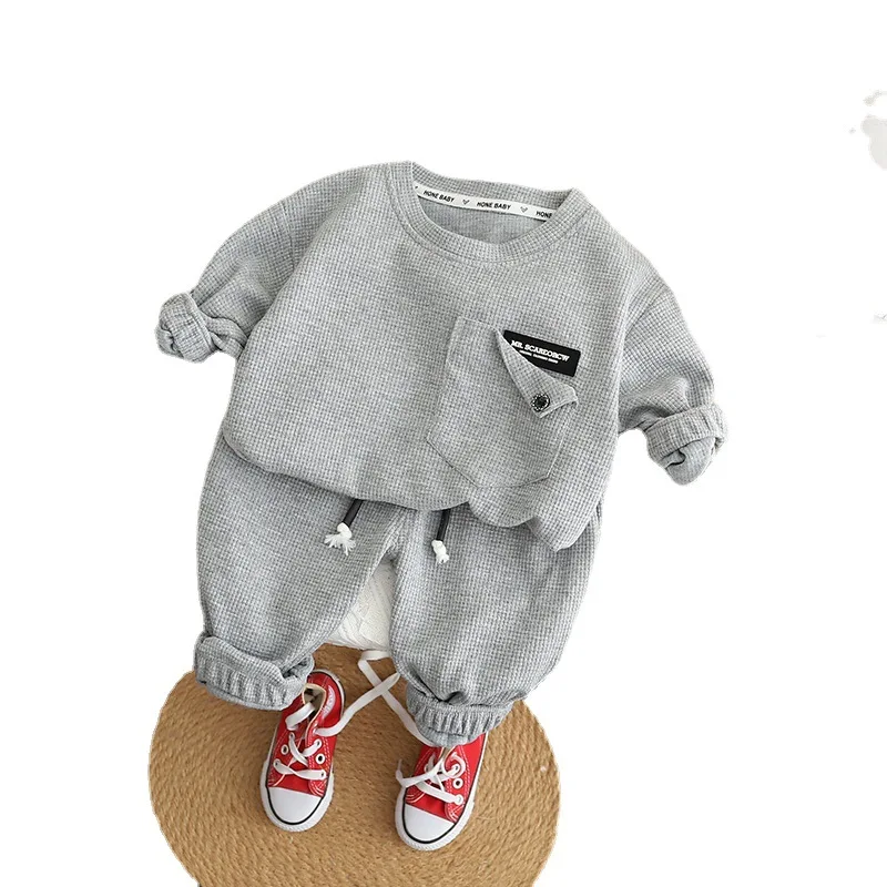 Boy suit autumn 2023 new style children\'s clothing spring and autumn 1 year old 3 boys handsome boy baby clothes