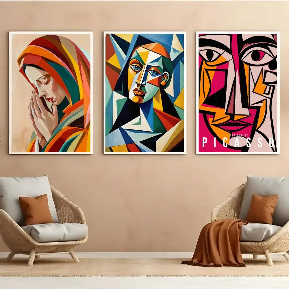 Picasso Chic Clear Printing Wall Sticker Even Coating Crisp Detail Guest Bedroom Poster