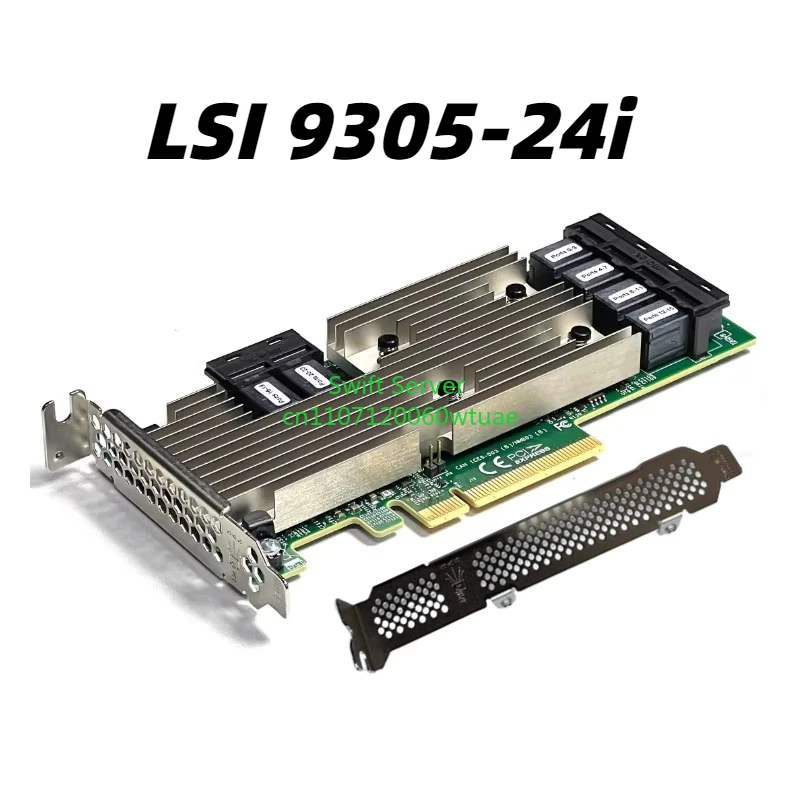

Контроллер LSI 9305-24i SAS, 24 порта, 12 Гбит/с, PCIe 3.0, HBA, SFF-8643, серверная карта