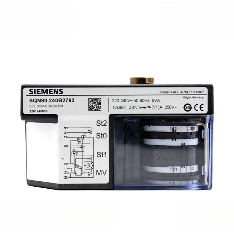 Сименс газовый горелка котла серводвигатель электрический привод SQN90-240B2490 демпферный привод