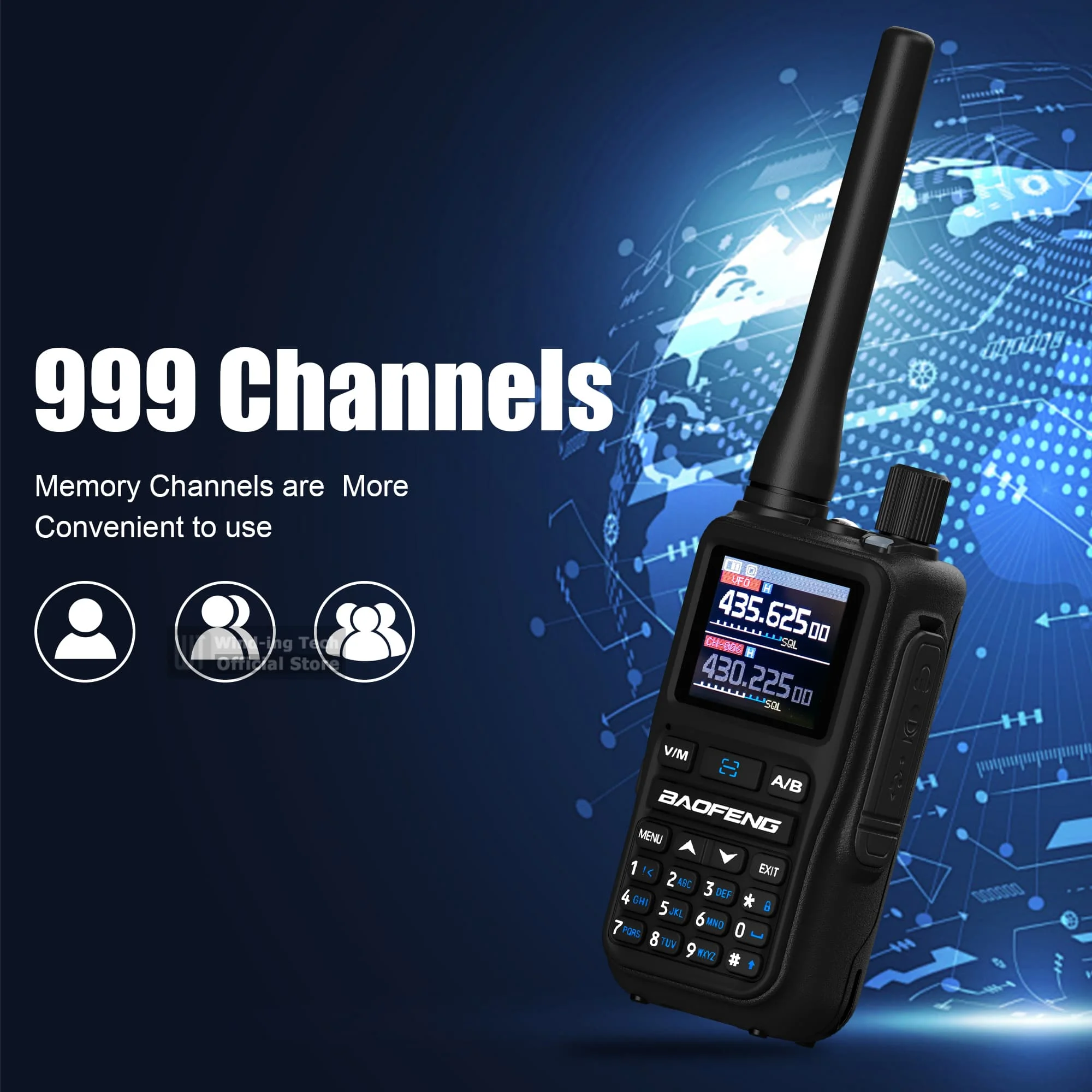 Baofeng UV 5R Mini Walkie Talkie Bluetooth Frequenza di programmazione Hopping Tipo-C Jack Colori multipli Doppio PTT Campeggio Ham Radio