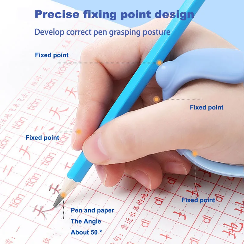 Children\'s Writing Correction Wrist Poisture Aid Training Holding Pen for Kids Learning Finger Grasp Protector Joints Stationery