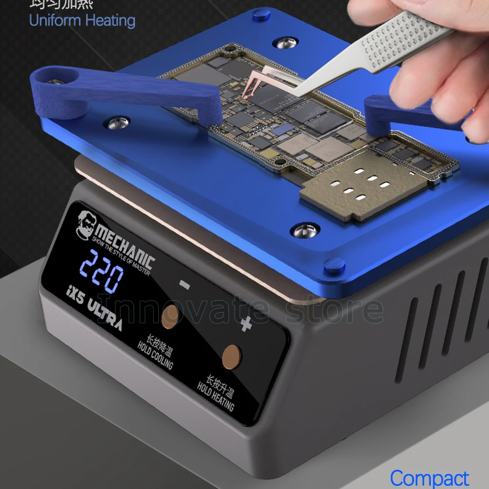 Heating Platform MECHANIC IX5 Ultra Universal Preheating Platform for Mobile Phone Motherboard Layered Bonding Glue Removal