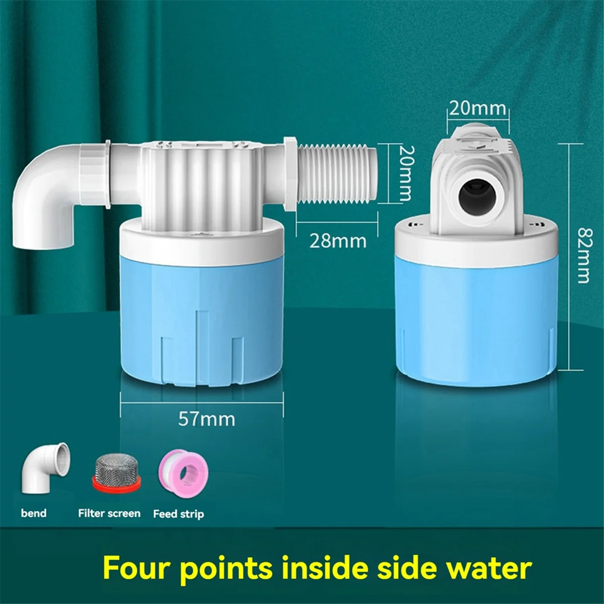 N18R 2 шт. автоматический поплавковый клапан, переключатель контроля уровня воды, установка горизонтального входа, внутренний башенный бак, боковой впуск воды