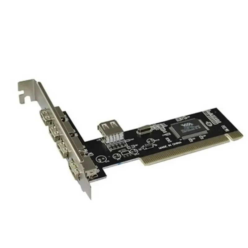 PCI to USB 2.0 Adapter Card with VIA Chip Internal USB Expansion Card Plug and Play