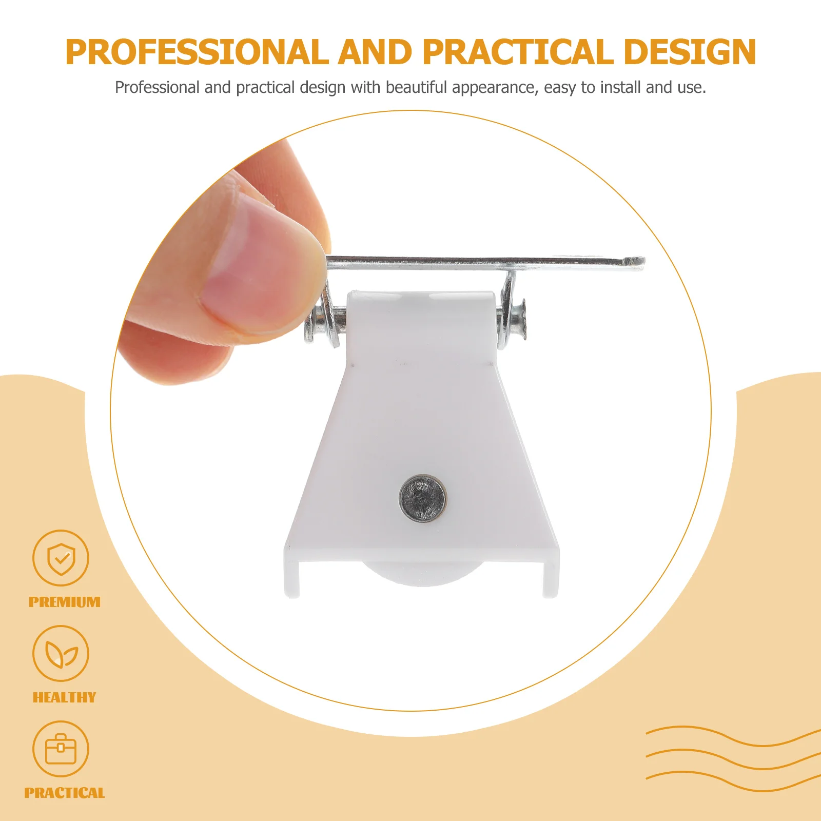 

8pcs Curtain Cord Locks Universal Pulley Sliding Accessories Fixing Replacement Stable Easy Moving Compact Design For