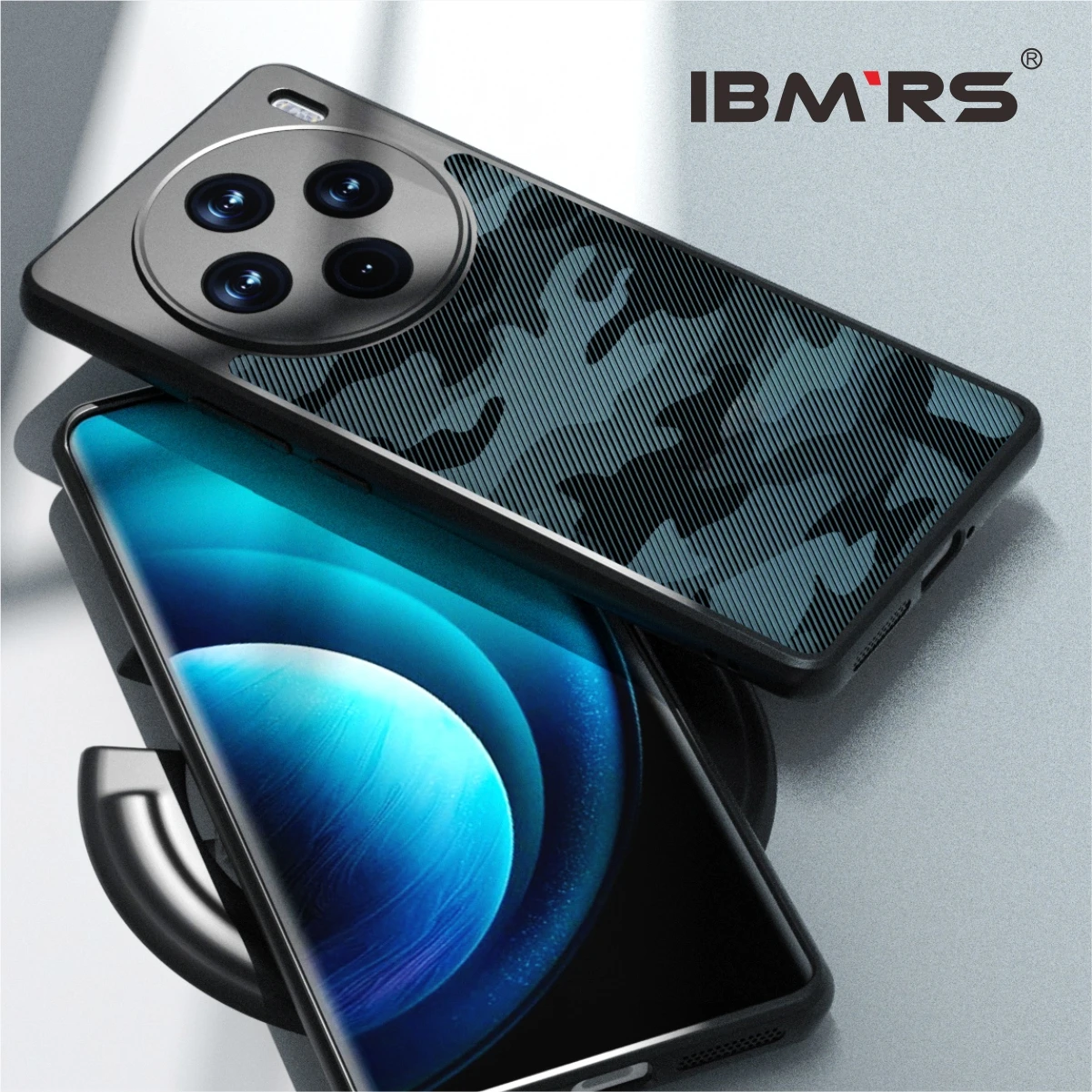 

Clear Hard Back Shockproof Camo Advanced Protective Cover, IBMRS Compatible with vivo X100 pro/X100s Pro Case