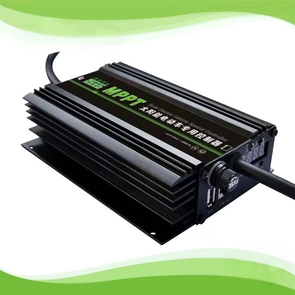 

MPPT Solar-Powered Boost Controller for E-bike – Auto Solar PV Battery Charging Regulator for 48V, 60V, 72V Electric Vehicles
