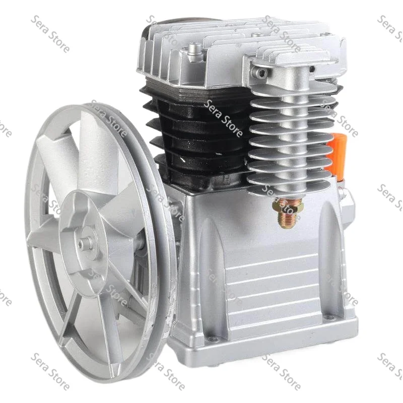 Air compressor head woodworker household diving spray paint modified with oil Rodi double cylinder pump head assembly