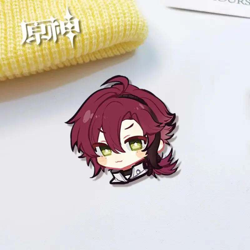 بروش أكريليك تأثيري من Genshin implic ، شارات Venti Xiao ، قلادة حقيبة مدرسية ، إكسسوارات ملابس ، جديد ، هدية ، 5: من