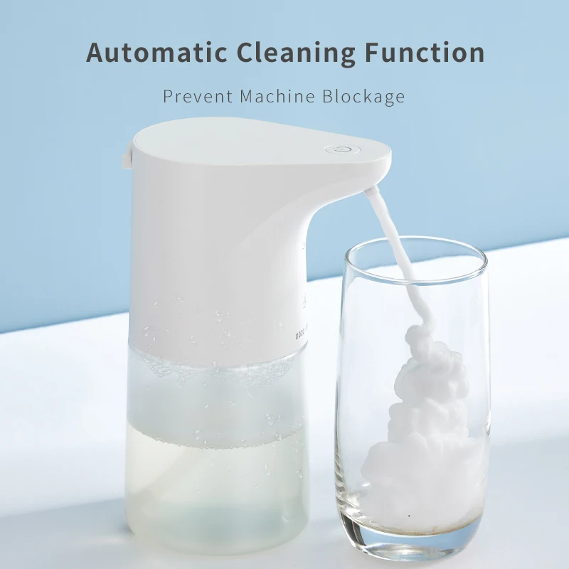 New Wall Mounted Automatic Soap Dispenser Foam Smart Hand Washing Machine 400ml Liquid Rechargeable Bathroom Induction Sensor