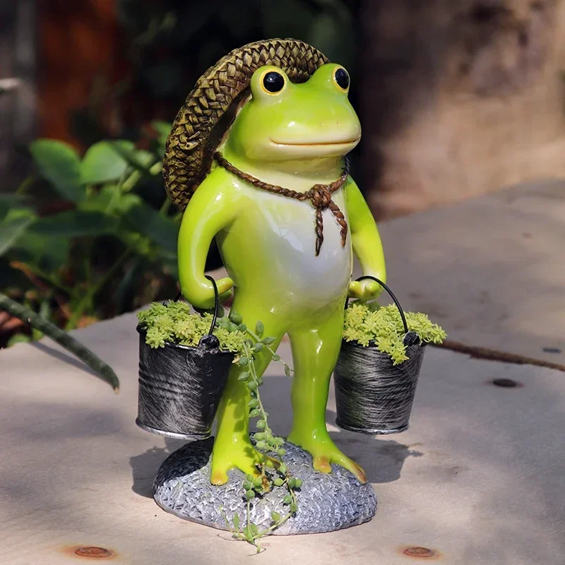 Creative Unique Flower Pot Large Frog Succulent Planter Cute Cartoon Ornament for Home and Outdoor