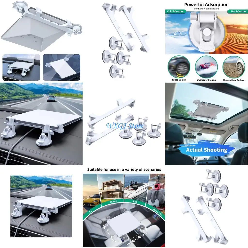 

37JE Suction Car Mount Suction Cup Car Mount Vibrations Proof Car Sunroof Front and Rear Window Mount for Mini