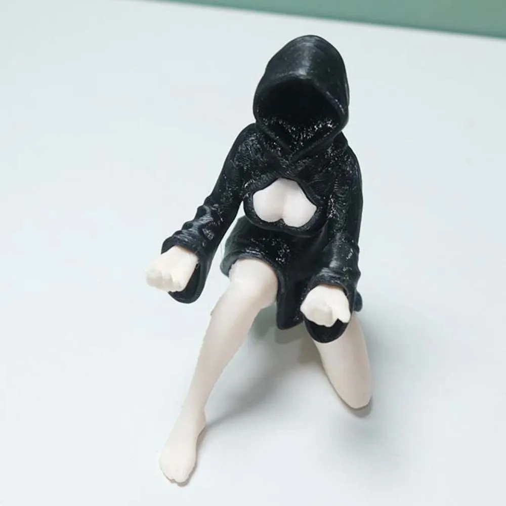 PLA Ghost Pen Holder Eco-friendly Handmade Witch Pencil Stand Matte Black 3D Printing Ballet Shoe Pen Holder Goth Lover