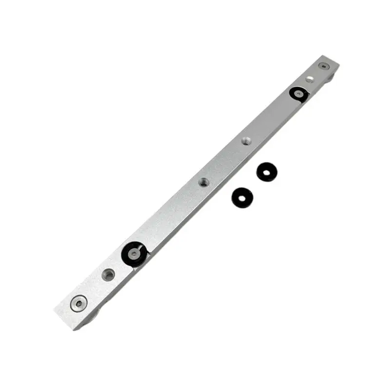 [NEW!A08R】 300Mm Woodworking Aluminum Alloy Miter Rail T-Track T-Slot Table Saw Router Miter Gauge Rod DIY Tool Silver Easy To U