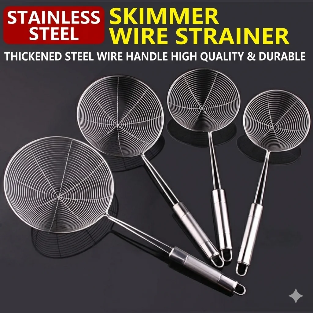 Ovaler Siebtopf aus Edelstahl mit Filternetz, Ölfilter, Lebensmittelsieb, Kochgeschirr, Frittierfilter, Küchensieb, Back- und Kochutensil