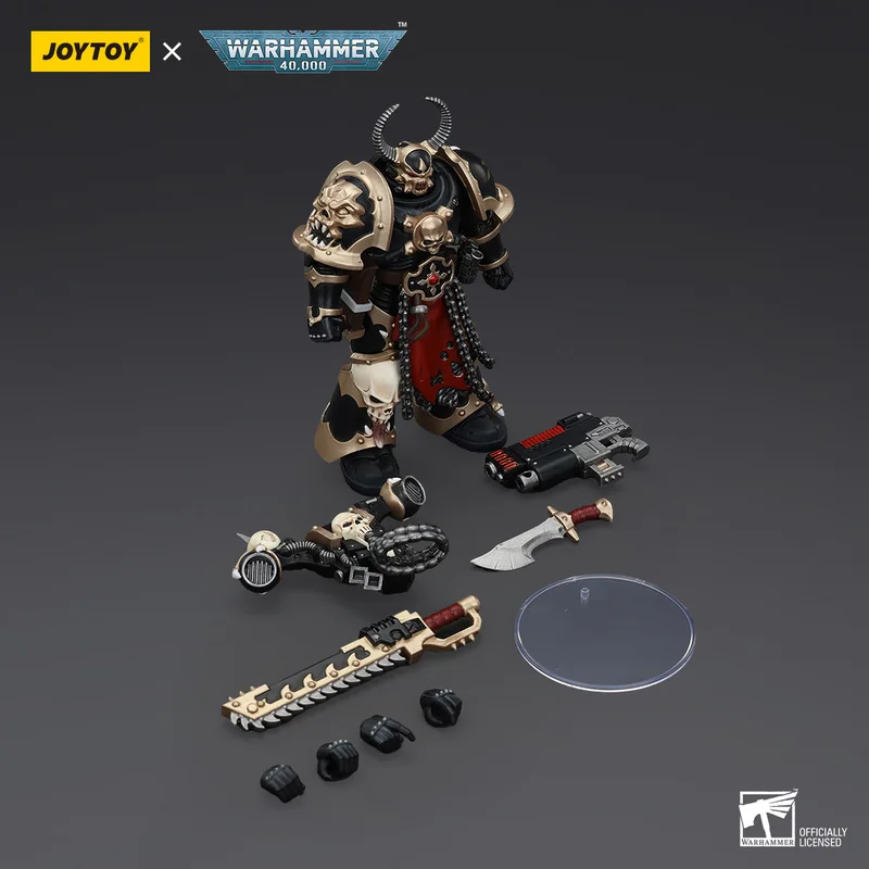 JOYTOY Warhammer 40k Chaos Space Marines Black Legion Chosen Figurka Akcji z Ruchomymi Elementami Model Wojskowy Prezent Urodzinowy Wyjątkowy