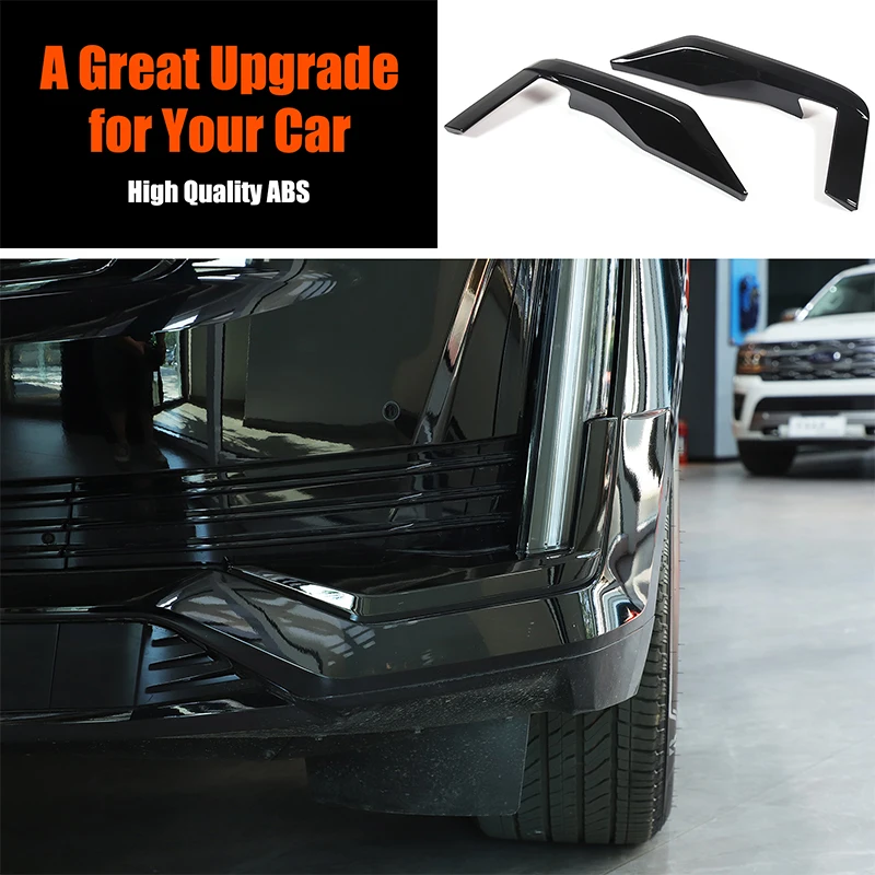 

For Cadillac Escalade 2021 2022 2023 ABS Black Front Daytime Running Light Under Trim Strip Exterior Modification Accessories