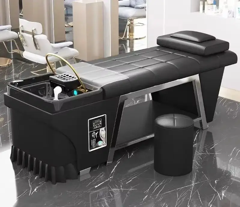 

Head Spa Bed Shampo Chairs Luxury Lounge Comfort Massage Hair Wash Bed Ergonomics Water Therapy Lavacabezas Salon Furniture