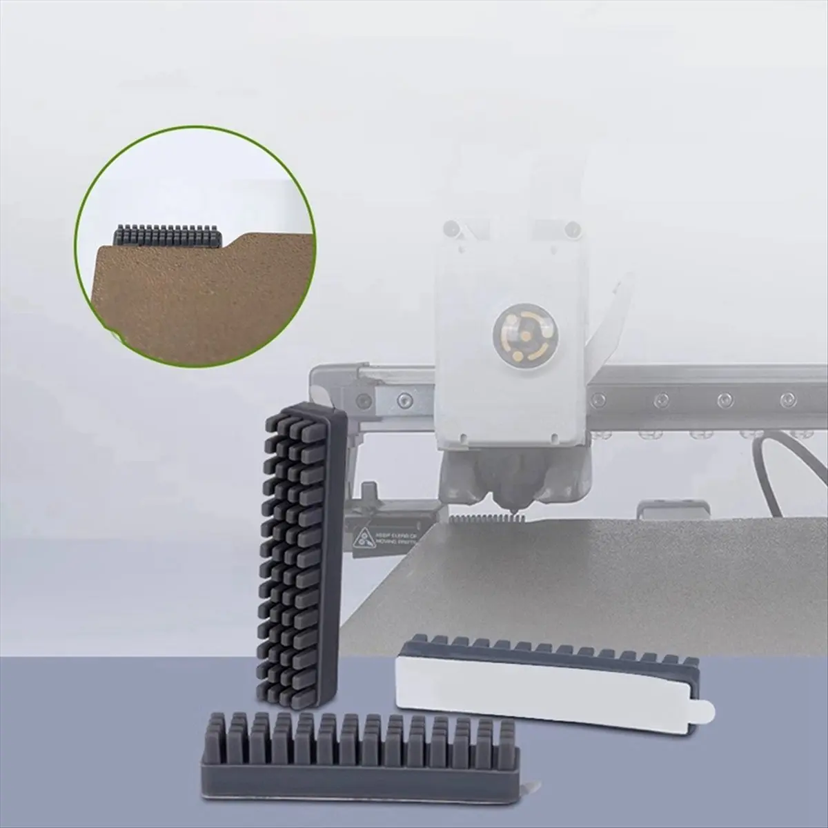 Nozzles Cleaner Brush for Wiper Silicone Brush Hotbed Mounted Scrubbers Cleaning Tool 3D Printer for A1