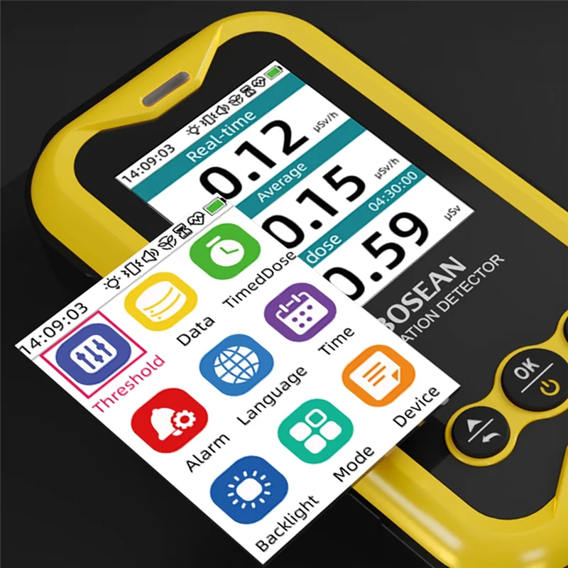 WORTHOWN-BOSEAN Gas Detector X-Ray Beta Gamma Radioactivity Detector For Nuclear Wastewater