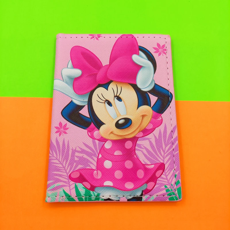 Disney Minnie Travel Passport Holder Wallet Unisex Business Multifunction ID Credit Card Purse Organizer Case Small  Gift