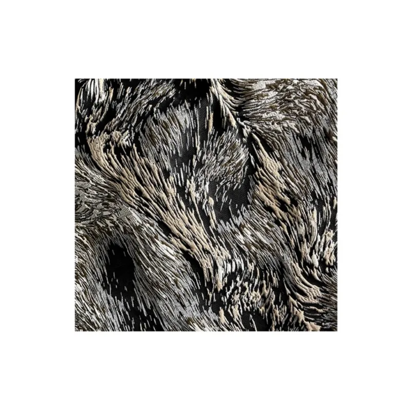 Hundred Birds Chaofeng Irregular Jacquard Three Dimensional Texture Fabric High End Coat and Pants Clothing Designer Fabric