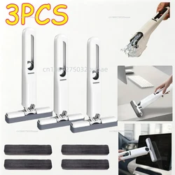 Small Handle Mop Folding Powerful Squeeze Mini Mop Self-squeezing Floor Washing Desk Window Car Mops To Clean Tiles and Walls
