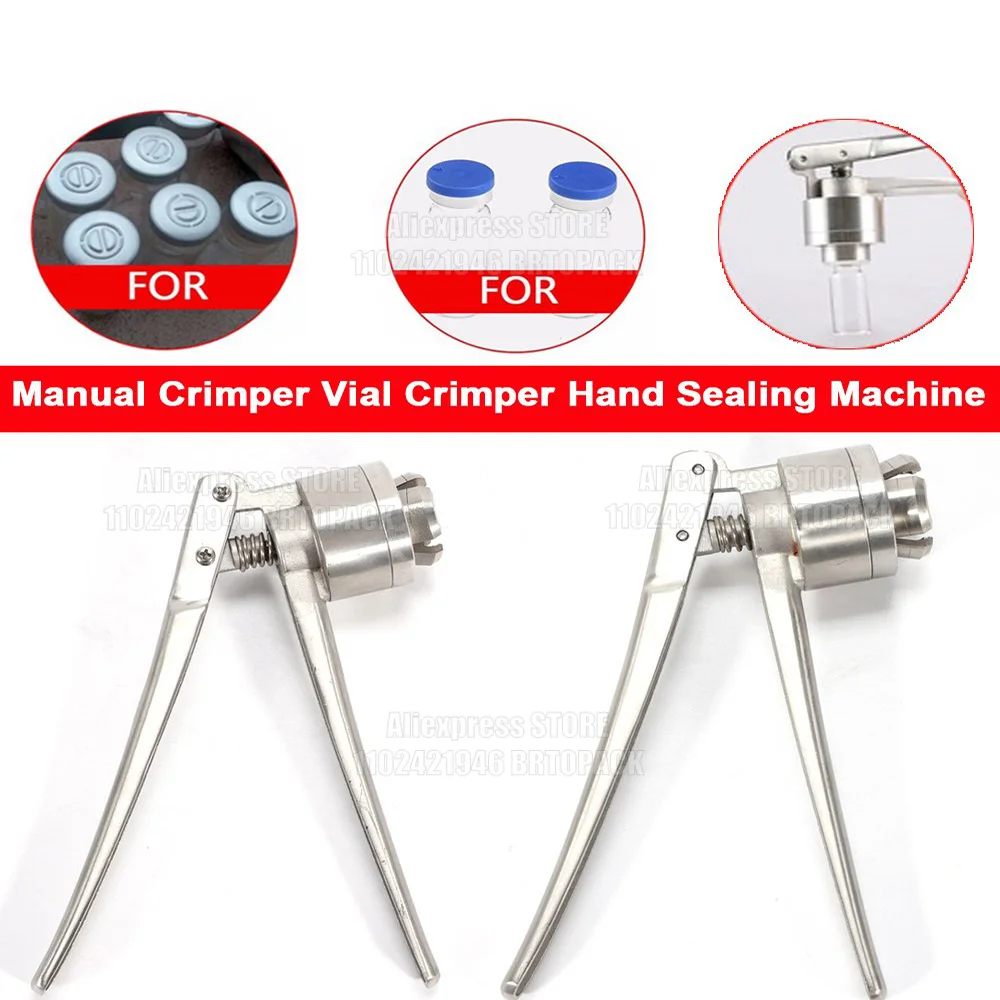 Manual Vials Crimper 13MM 15MM 20MM Bottle Crimper Cap Crimping Tool  Glass Bottle Capper Sealing Tool Handle Capping Machine