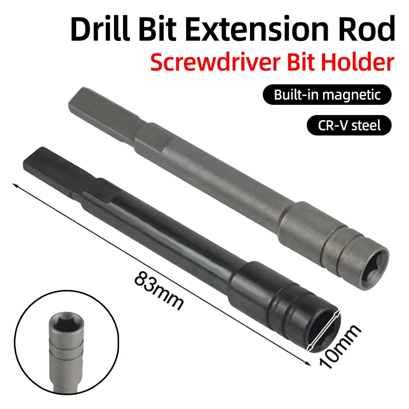 Drill Bit Extension Rod Magnetic Screwdriver Bit Holder 1/4 Hex Driver Socket Adapter Power Tools For Leatherman Surge Wave Plus