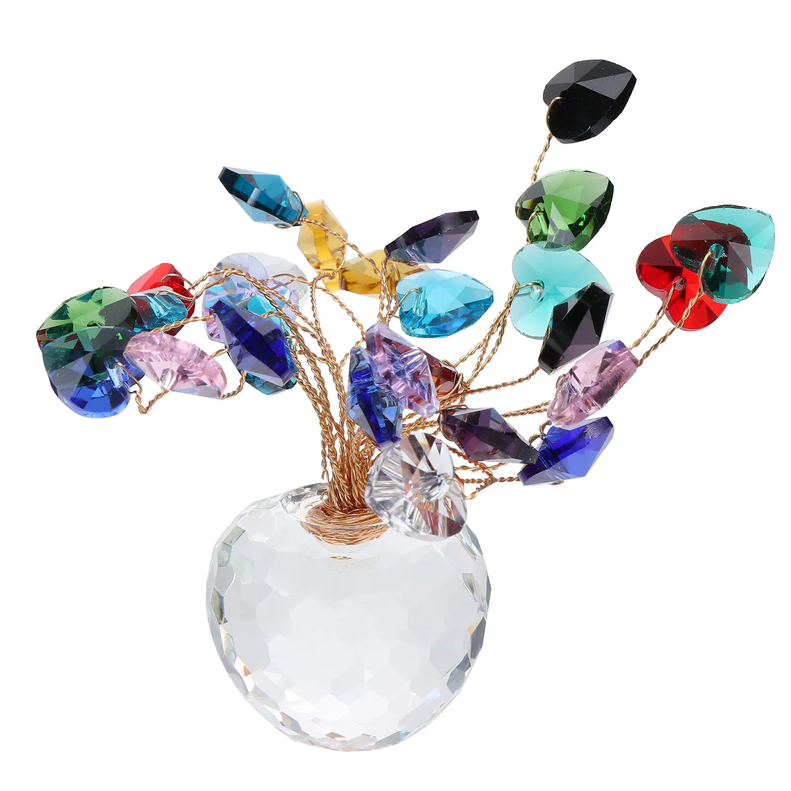 

1Pcs Crystal Luck Fruit Home Furnishing Decorative Base Flower Ornament Desktop Ornament Crystal Handicraft Luck Fruit Adornment