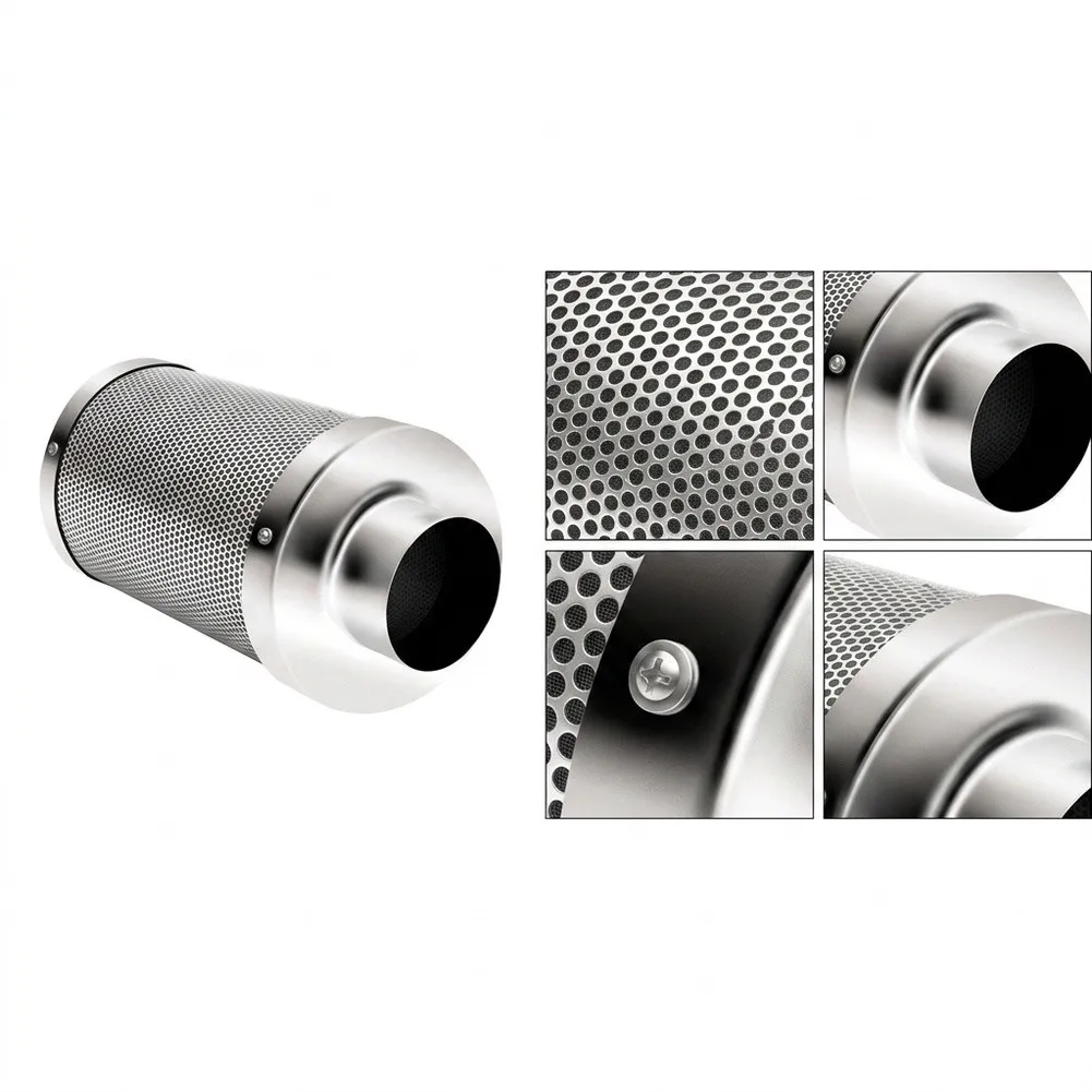 Activated Carbon Canister 4 Inch Carbon Filter For Indoor Gardening Setup High Adsorption Capacity 1050 Iodine Number