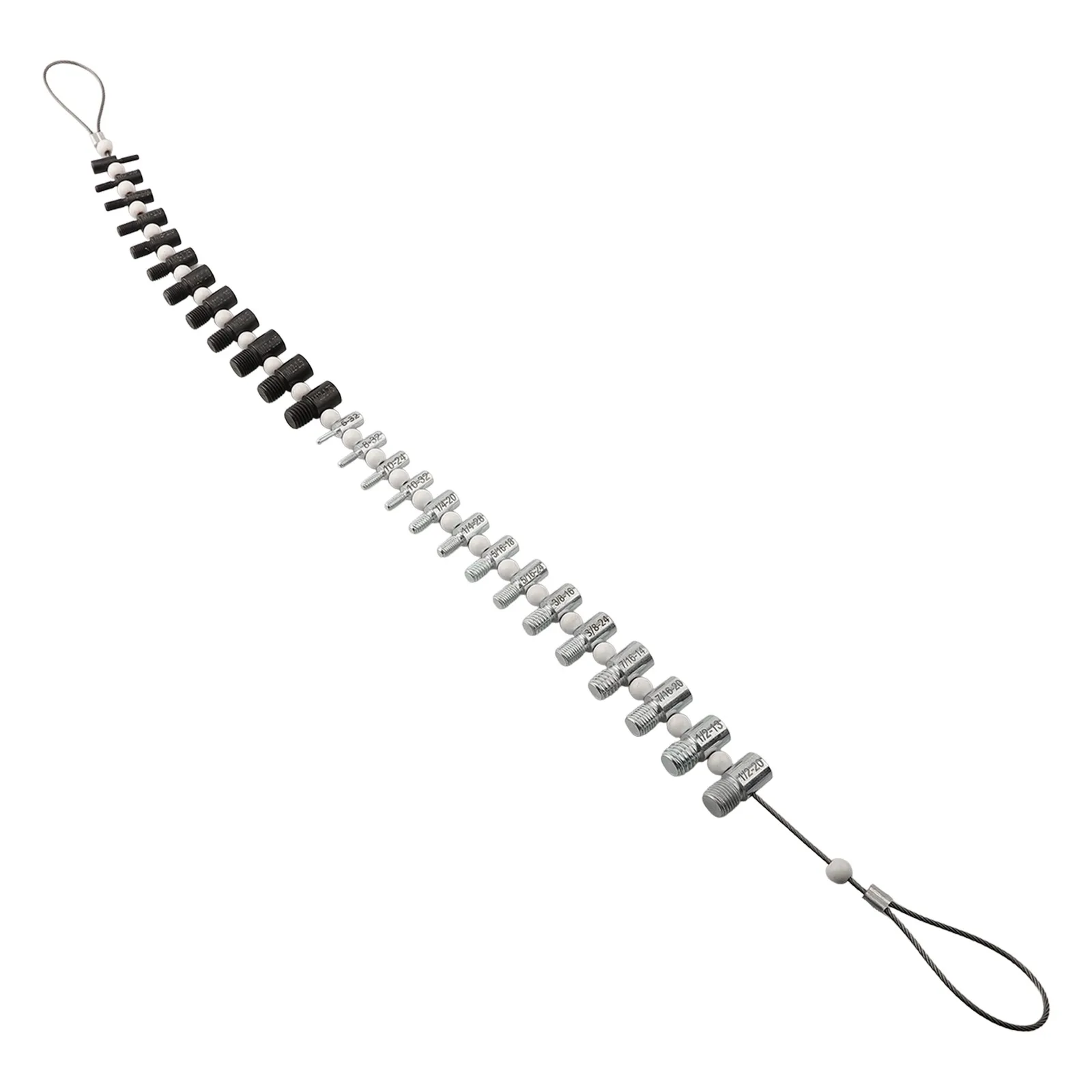 Nut And Bolt Thread Tool For Home Use Inch Metric Thread Gauge Nut And Bolt Identifier 26pcs Thread Detection Tool