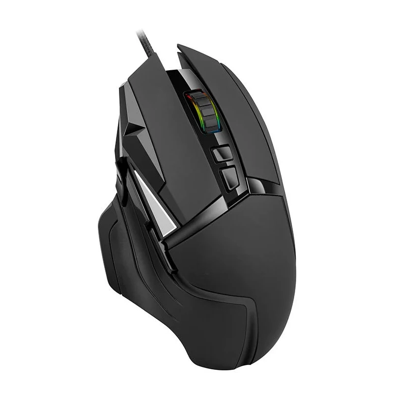 Shyrrik HJ5025 USB Wired 800-8000 DPI All Key Macro Defnition RGB Mouse / Electronic Competition Gaming Mouse/ LED Breath Light