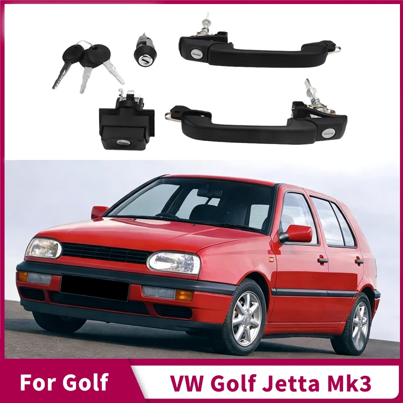 

Car Door Locking System For VW Golf Jetta Mk3 Lock Set Door Handle Lock Kit Fits 1H0837207B 1H0905855A 1H6827571A 1H0898081