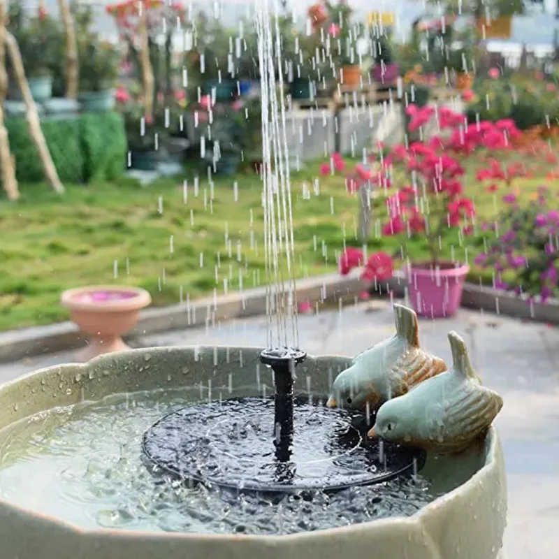 Split lantern type solar fountain landscaping outdoor pool bird bath fountain garden floating water feature water pump