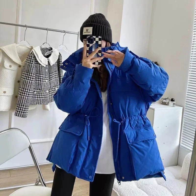 2023 Winter Down Cotton Jackets For Women Clothing 2023 New Korean Loose Waist Girls Short Parkas Winter Coats bd706