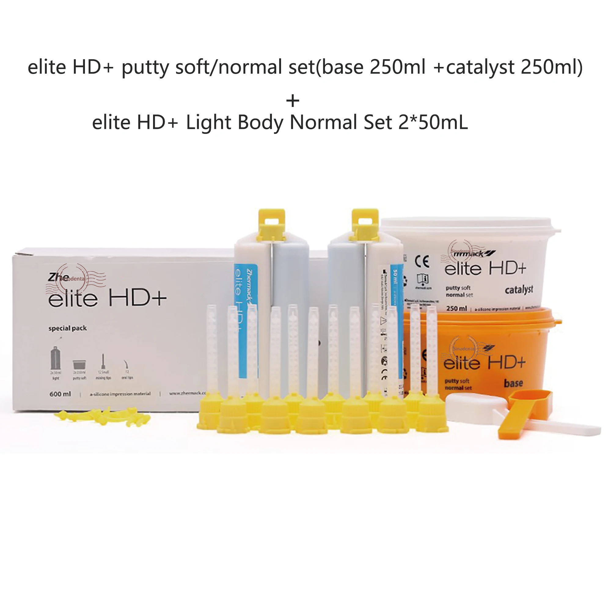 New Dental Elite HD+ Elite P&P Putty Soft Light Body Normal Set Occlufast Rock Fast Set 50ml 100ml Dental Impression Materials