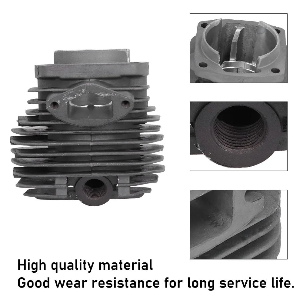 Grey Cylinder Piston Kit Compact Easy to Install Piston Ring Kit Universal Metal for 5800 58cc Chain Saw Spare Parts