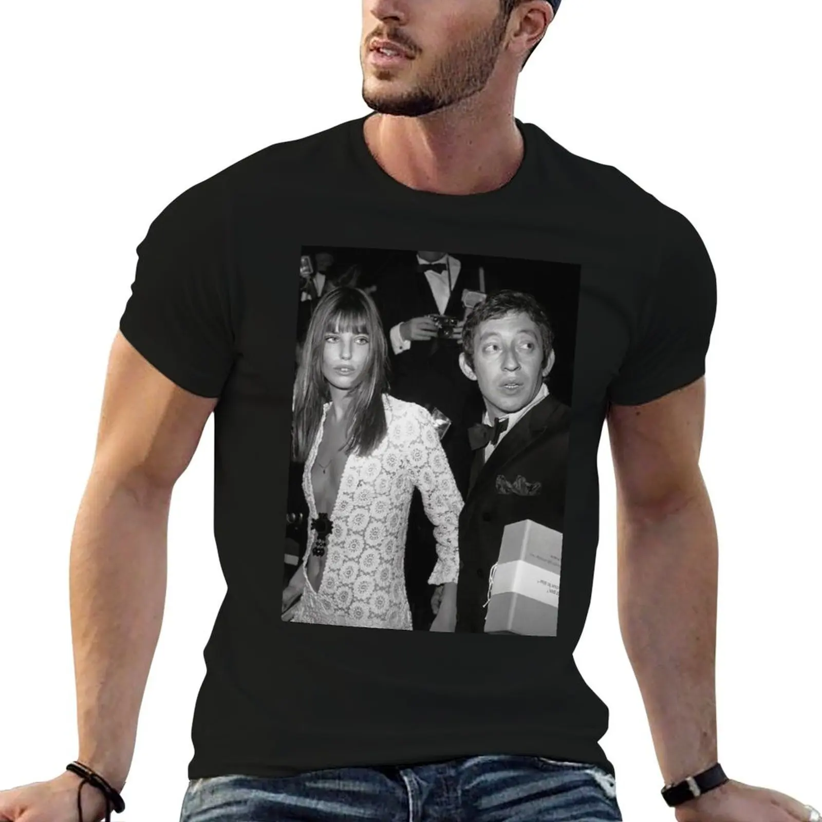 Jane Birkin and Serge Gainsbourg T-Shirt korean fashion clothes t shirt men