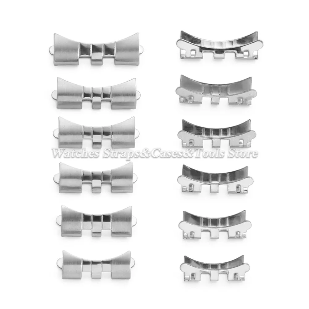 Image 4: Adaptateur à extrémité incurvée 18/19/20/21/22/24 mm pour Seiko SKX009 SKX007 pour Jubilee pour bracelet Oyster, connecteurs en acier inoxydable