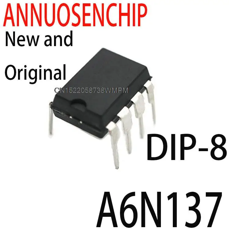 100PCS / LOT New and Original  6N137 high-speed optocoupler DIP DIP-8 09 A6N137