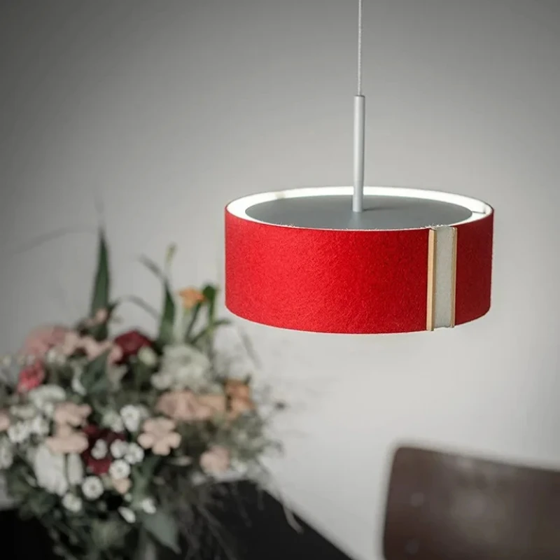 ورأى النسيج قلادة ضوء الشمال الملونة الثريا المستديرة لغرفة المعيشة دراسة غرفة الطعام فندق مصمم قلادة مصباح