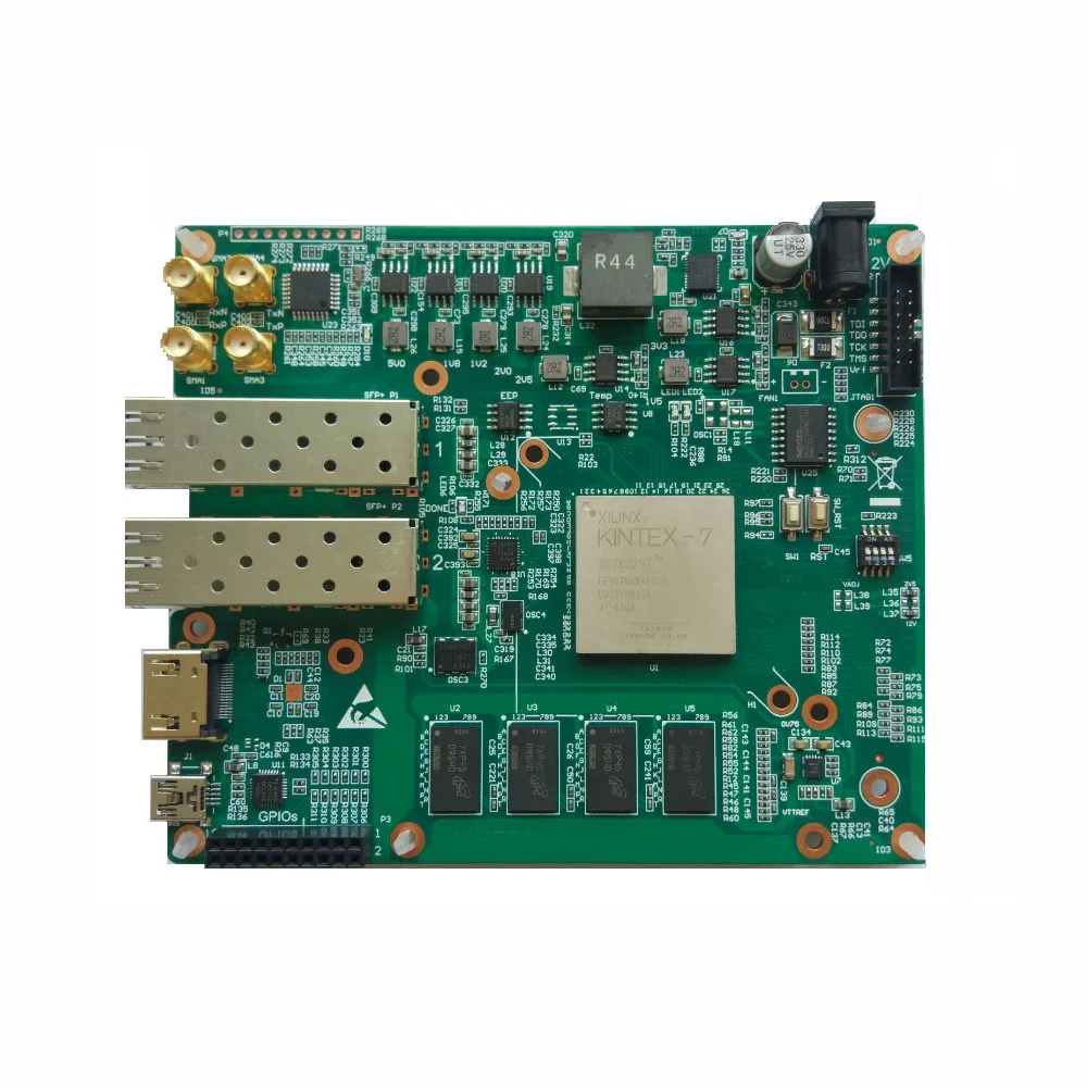 

Xilinx FPGA Kintex7 Kintex-7 XC7K325T Development Board with SFP+ 10G Network Port 256Mbit FLASH 2GByte DDR3 HDMI-compatible