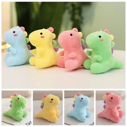 Lovely Super Soft Dinosaur Plush Doll Cartoon Stuffed Animal Keychain Plush Toy for Kids Baby Hug Doll Sleep Pillow Home Decor