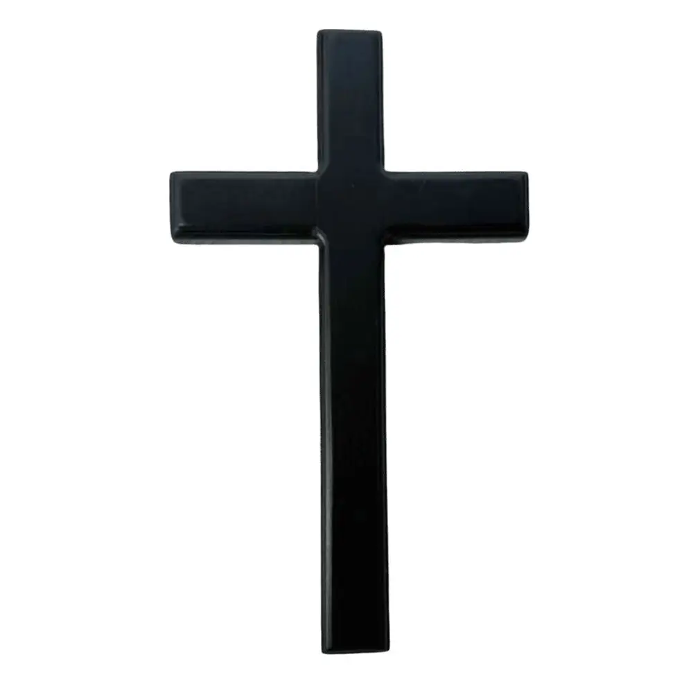 Simple Rubber Wood Wooden Cross Wall Decor 30cm Size Smoothly Polished Wooden Wall Cross Wall Cross Decor Church Decoration