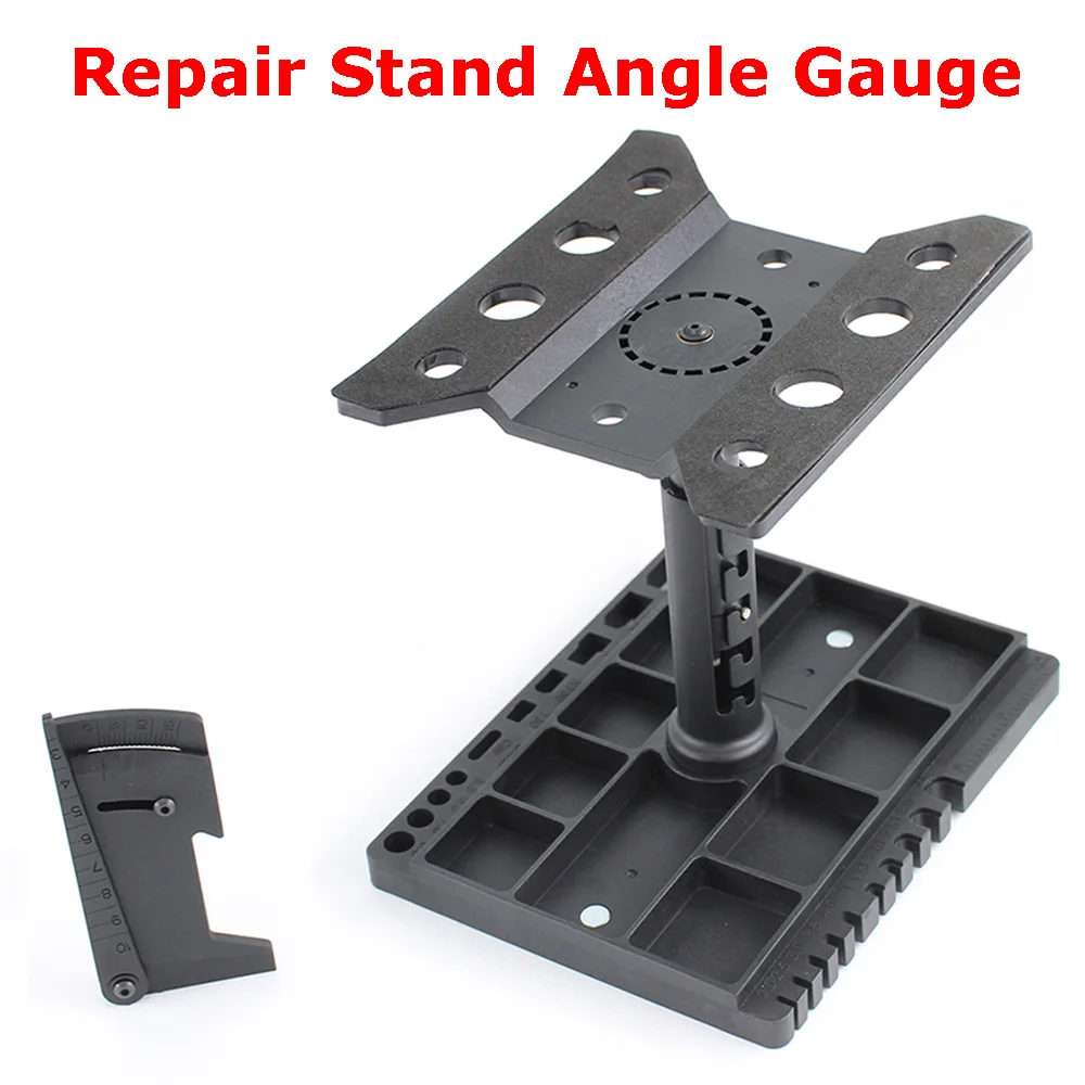 

Universal RC Model Car Repair Stand Angle Gauge and Adjustable Height All-in-One RC Vehicle Repair & Display Stand