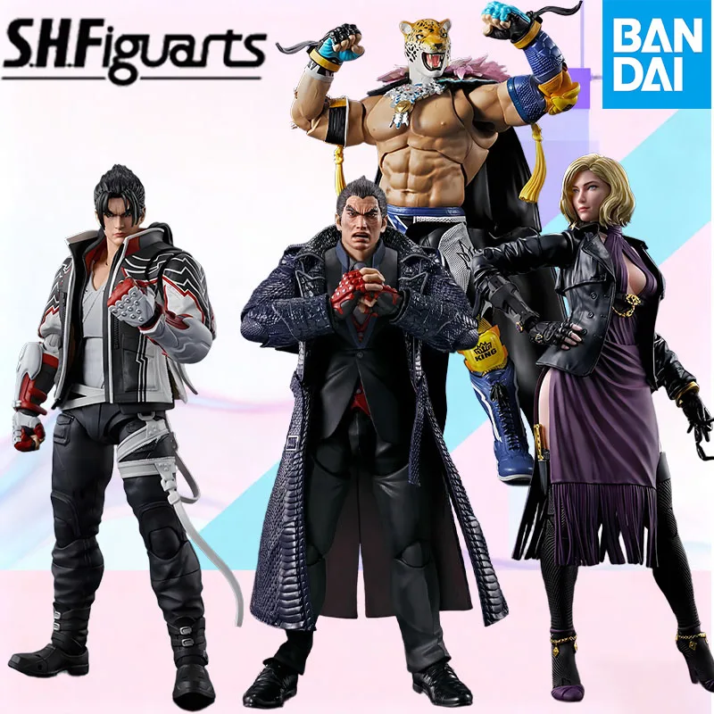 

В наличии BANDAI Original S.H.Figuarts Tekken 8 KING KAZUYA JIN NINA SHF Фигурка Модель Игрушка в подарок для ребенка Упаковка из пенопласта