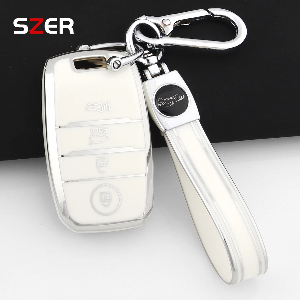 4 Buttons Shell For KIA Rio Rio5 Sportage Ceed Cerato K3 KX3 K4 K5 Sorento Optima Picanto TPU Car Remote Smart Key Case Cover